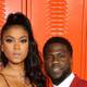 Eniko Parrish and Kevin Hart attend the premiere of Universal Pictures’ “Night School” on September 24, 2018 in Los Angeles, California.